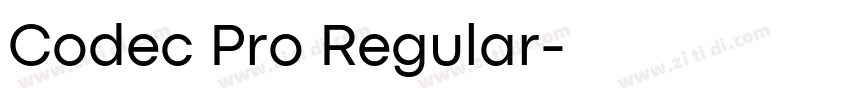 Codec Pro Regular字体转换